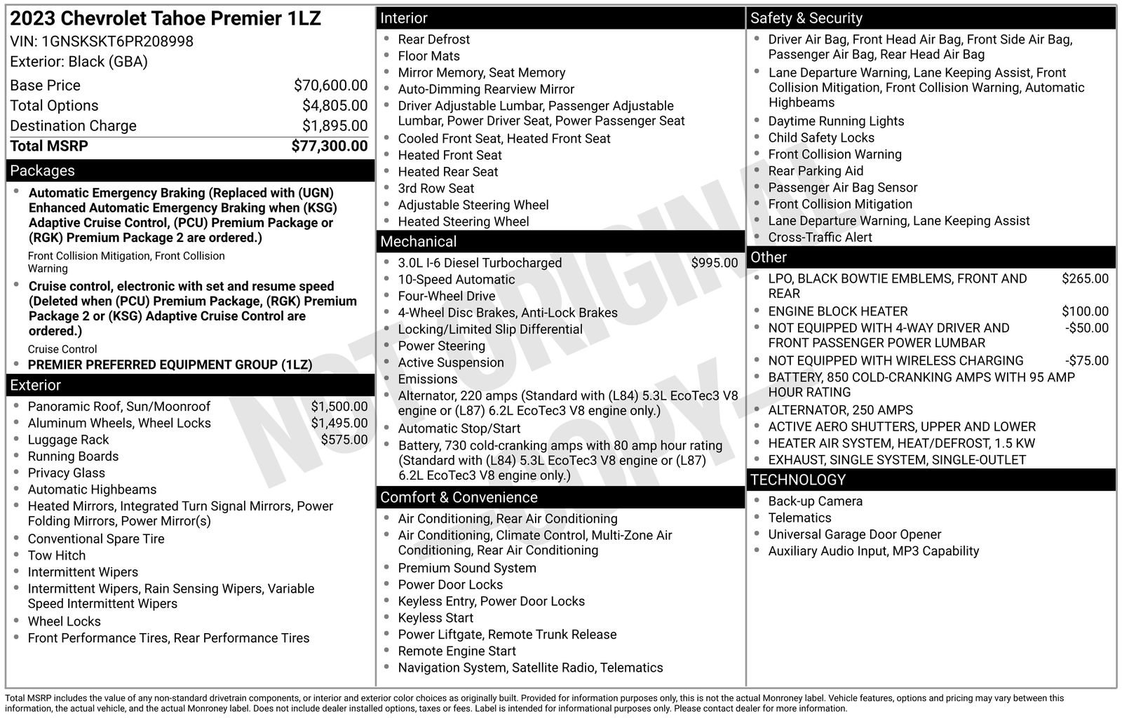 Used 2023 Chevrolet Tahoe Premier AWD/4WD image 37