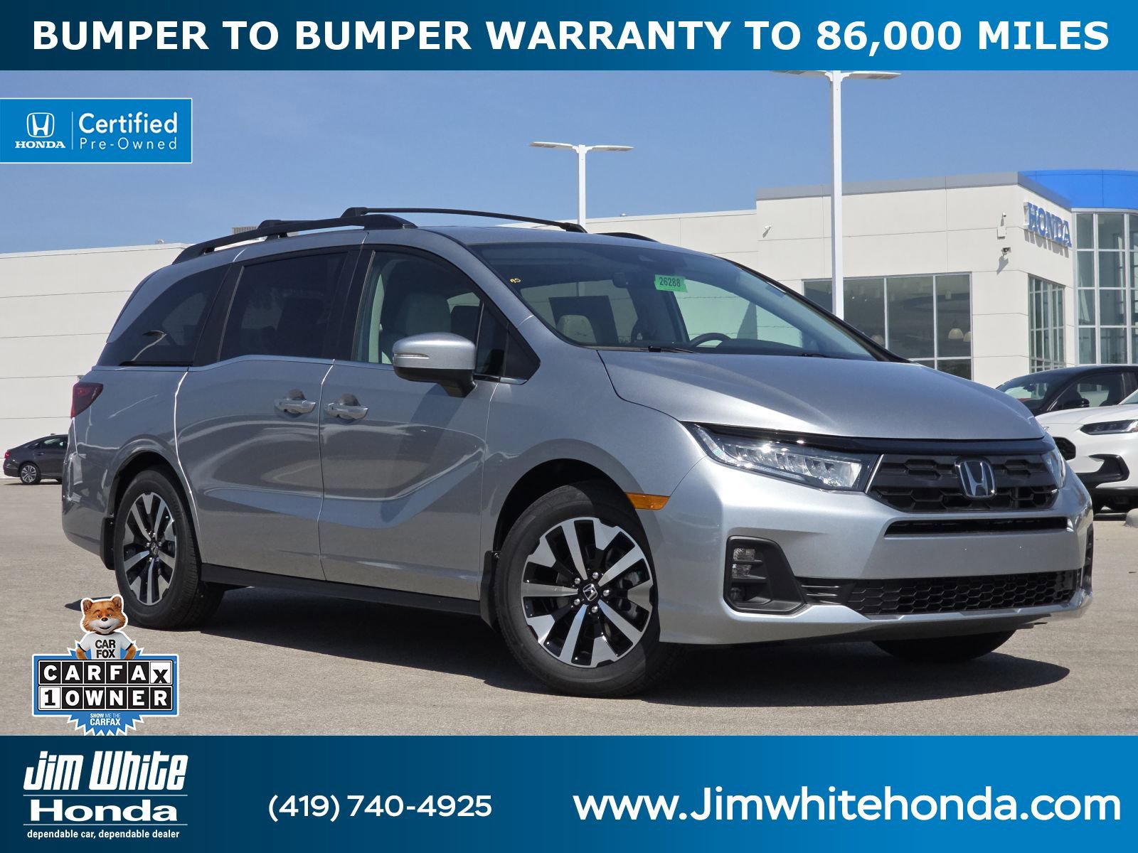 Certified 2026 Honda Odyssey EX-L