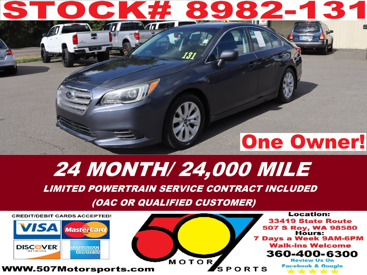 Used 2016 Subaru Legacy 2.5i Premium