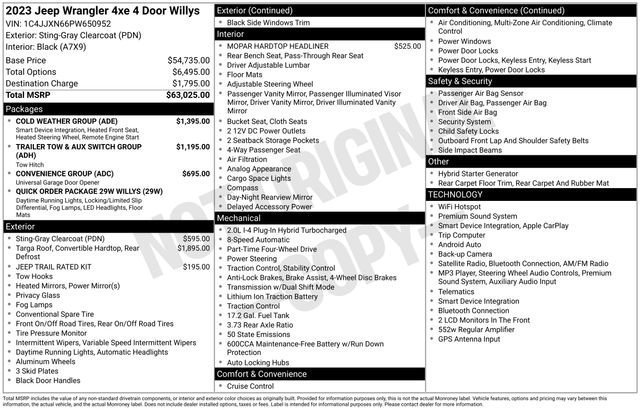 Used 2023 Jeep Wrangler Unlimited w/ Cold Weather Group AWD/4WD image 29