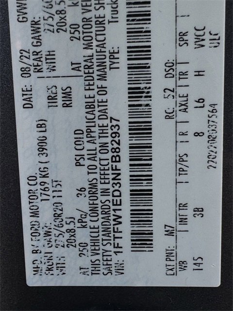 Certified 2022 Ford F150 Platinum w/ Equipment Group 701A High image 36