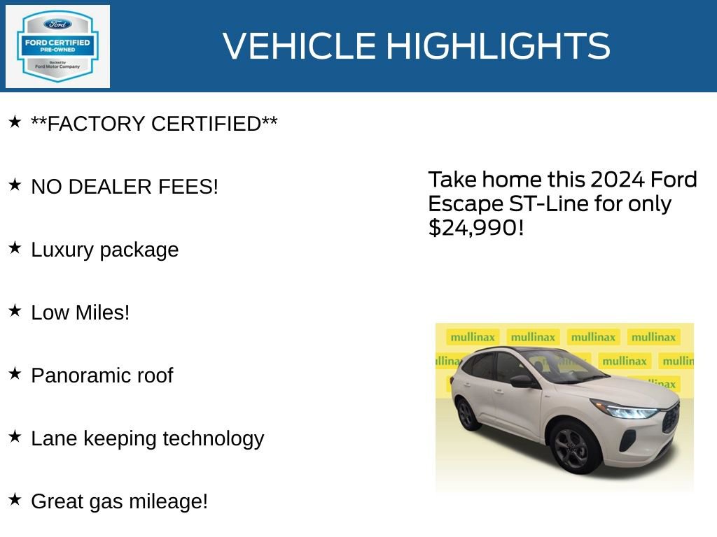 Used 2024 Ford Escape ST-Line w/ Tech Pack #1 image 12