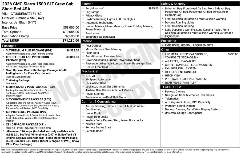 New 2026 GMC Sierra 1500 SLT w/ SLT Premium Plus Package image 38