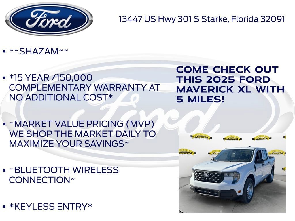 New 2025 Ford Maverick XL w/ Equipment Group 102A image 5