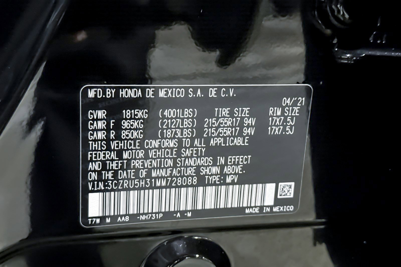 Used 2021 Honda HR-V LX image 20