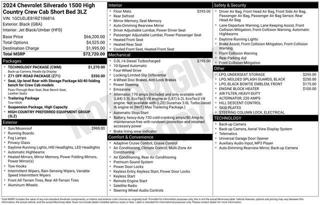 Used 2024 Chevrolet Silverado 1500 High Country w/ Technology Package image 20