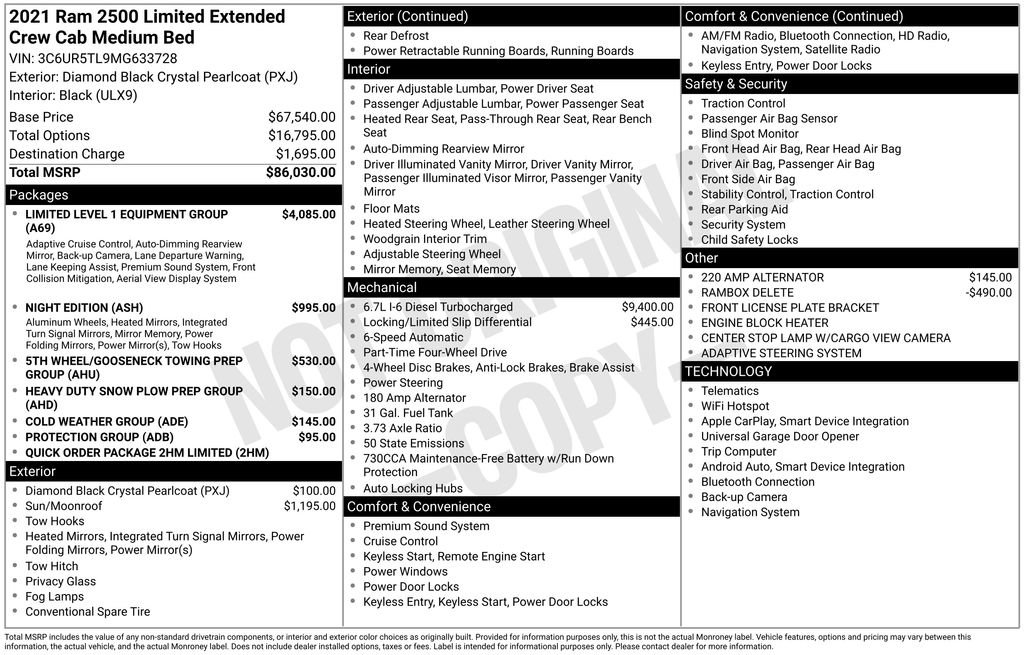 Used 2021 RAM 2500 Limited image 5