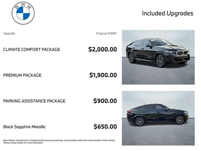 Certified 2025 BMW X6 xDrive40i AWD/4WD image 3