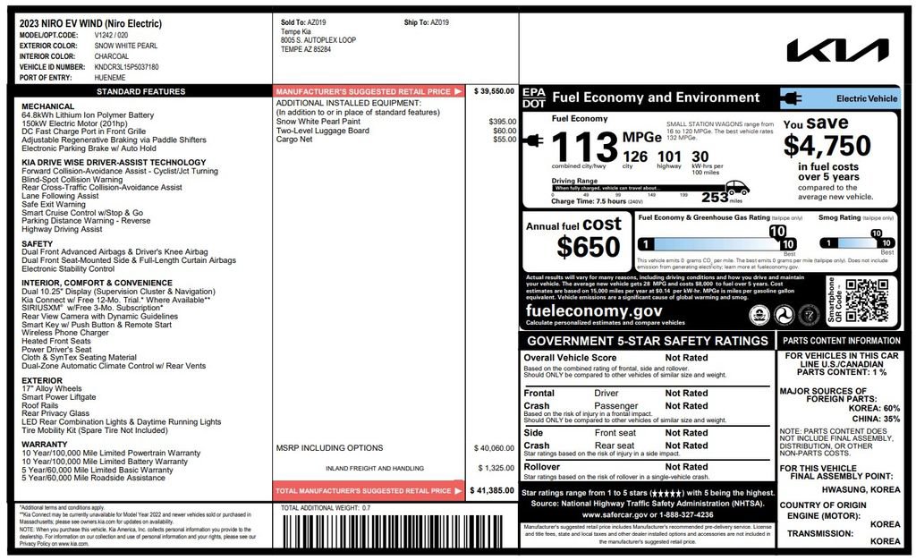 Used 2023 Kia Niro Wind FWD image 3