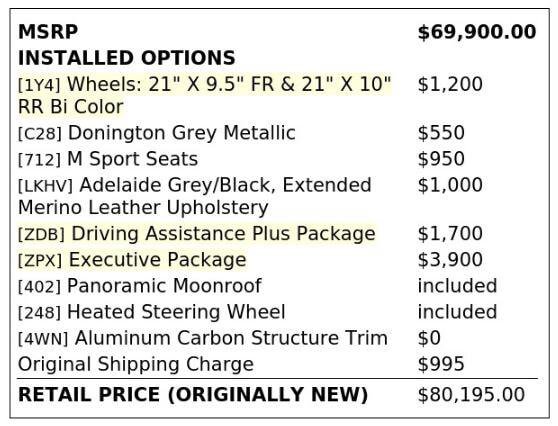 Used 2021 BMW X3 M w/ Executive Package AWD/4WD image 4