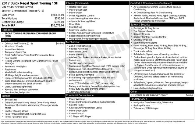 Used 2017 Buick Regal Sport Touring image 4