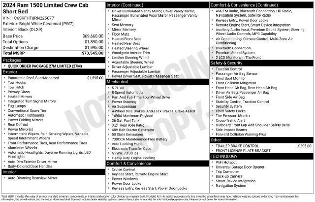 Used 2024 RAM 1500 Limited AWD/4WD image 21