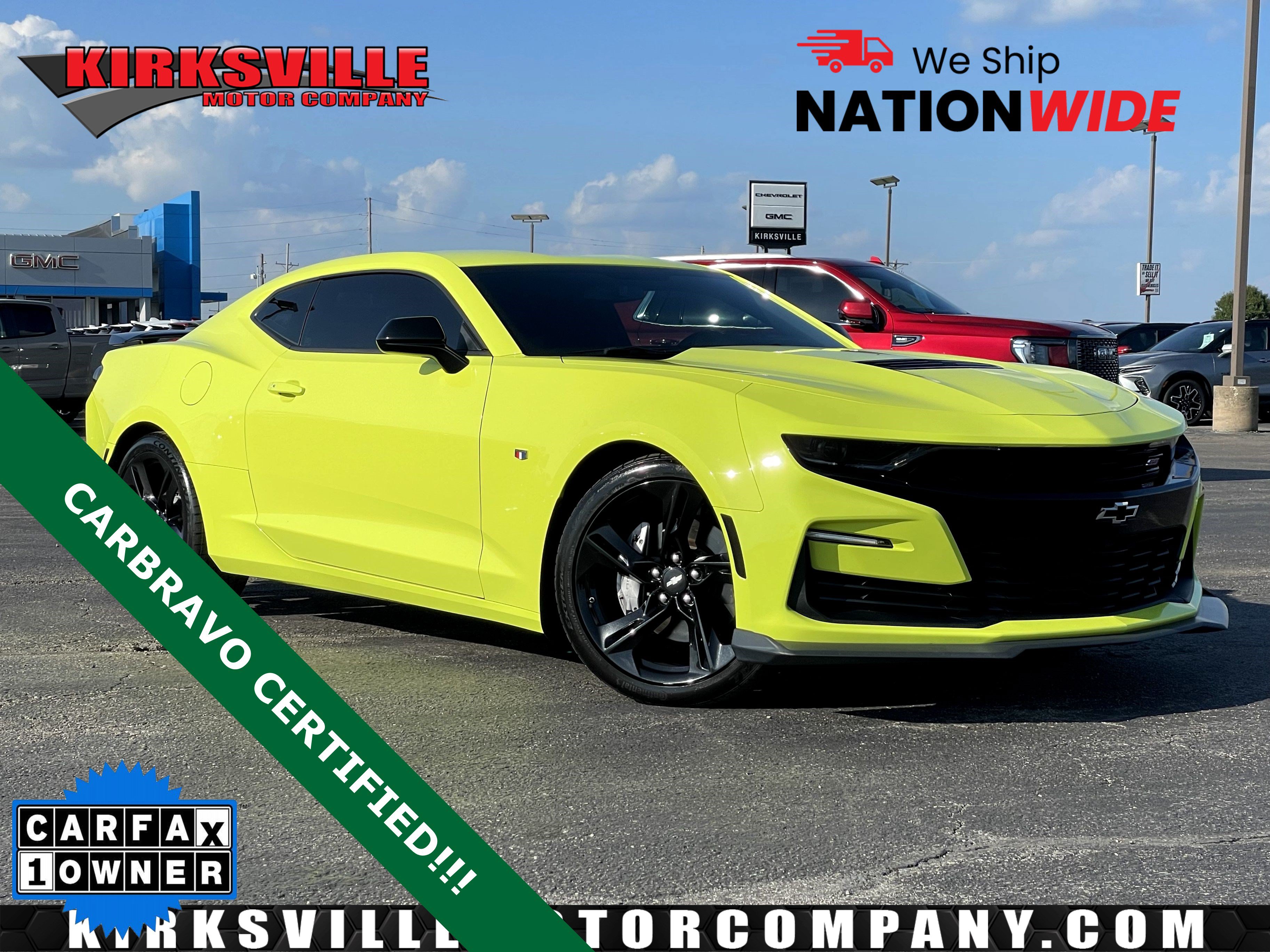 Certified 2019 Chevrolet Camaro SS w/ Black Appearance Package