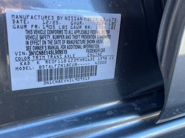 New 2025 Nissan Versa SV w/ Trunk Package image 28