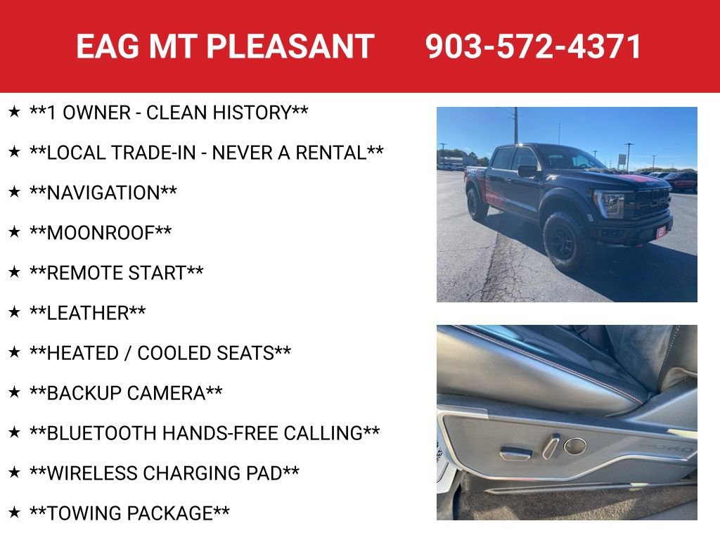 Used 2023 Ford F150 Raptor w/ Equipment Group 802A Raptor R image 4