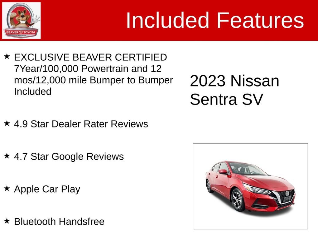 Used 2023 Nissan Sentra SV image 4