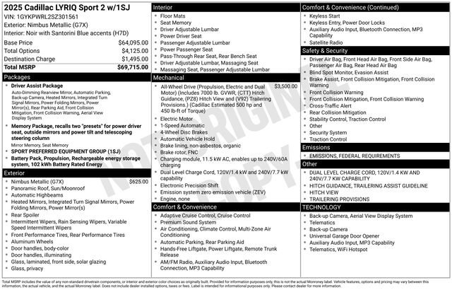 Used 2025 Cadillac Lyriq Sport image 2