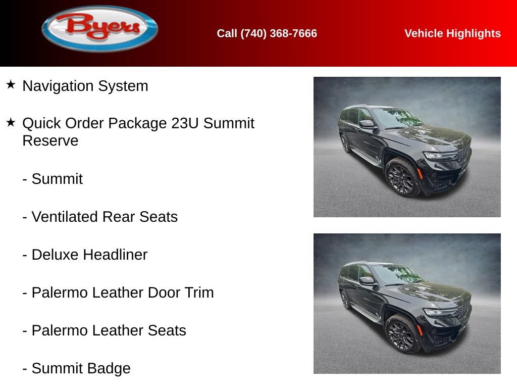 Used 2025 Jeep Grand Cherokee L Summit AWD/4WD image 11