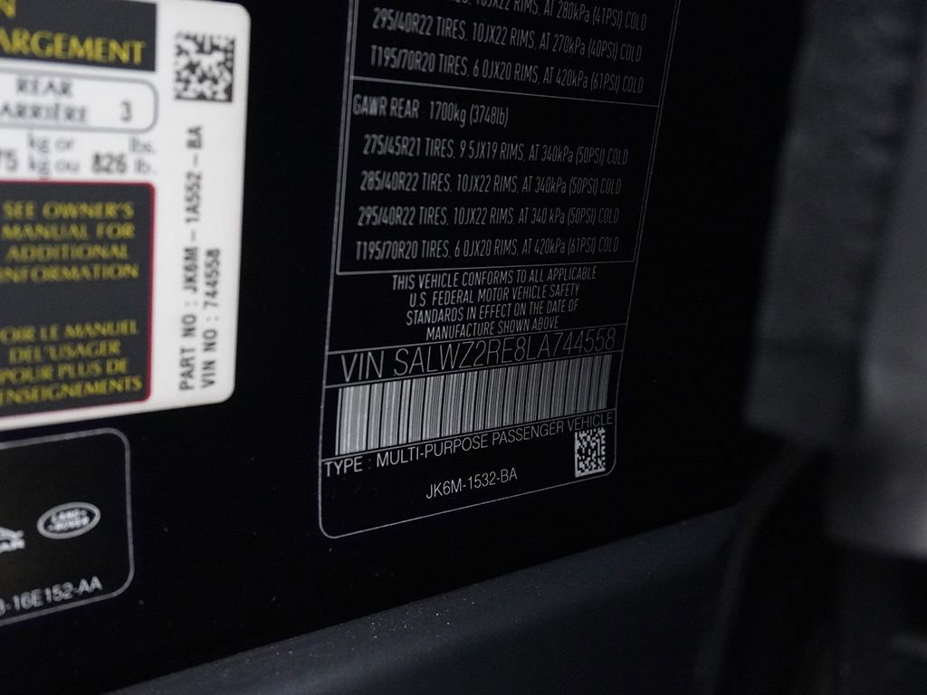 Used 2020 Land Rover Range Rover Sport SVR AWD/4WD image 61