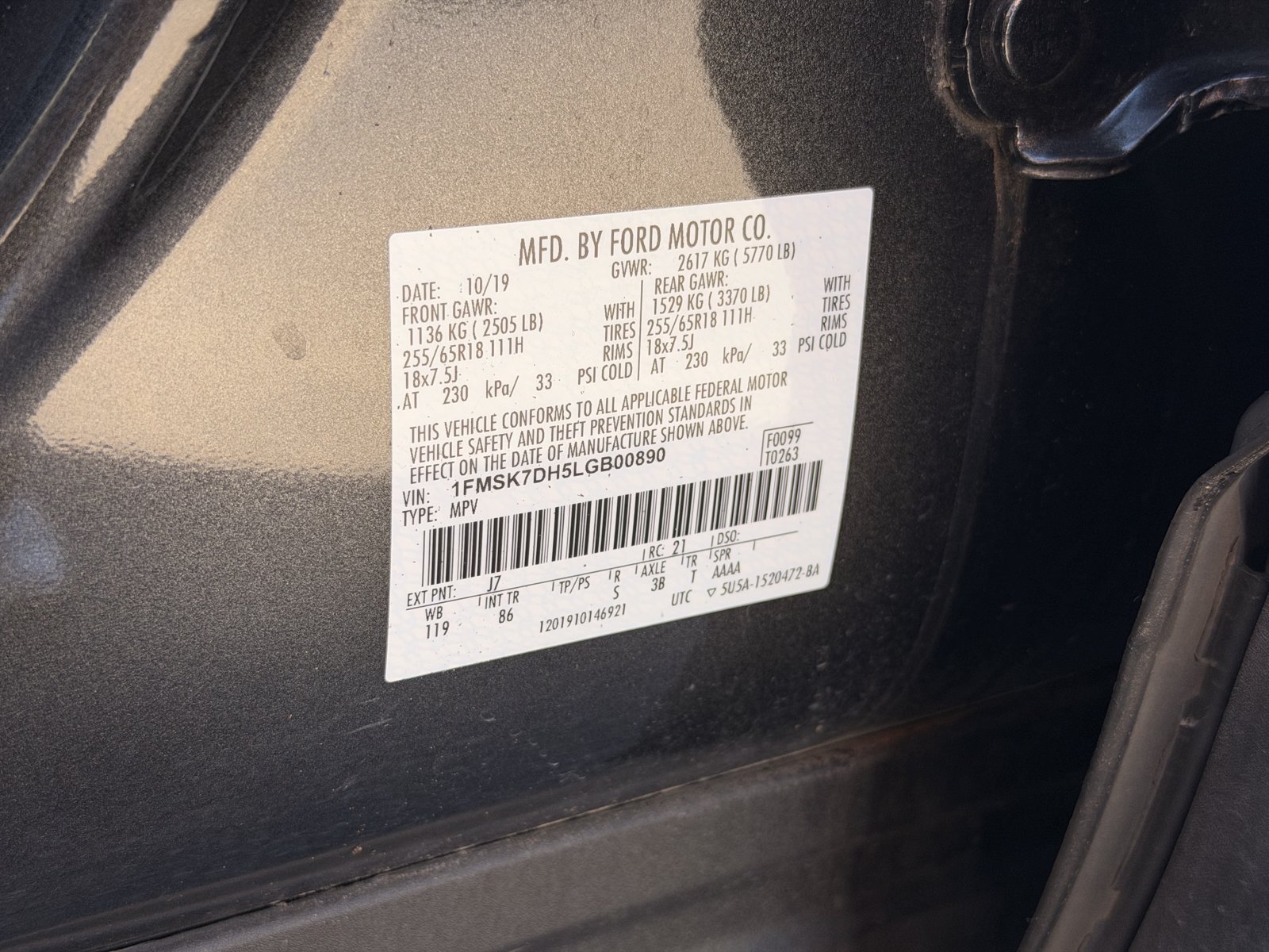 Used 2020 Ford Explorer XLT RWD image 9
