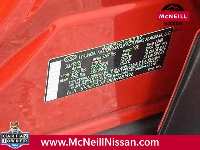 Used 2022 Hyundai Santa Fe SEL w/ Cargo Package image 59