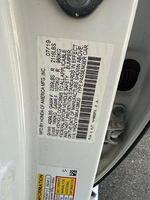 Used 2019 Honda Accord EX-L image 7