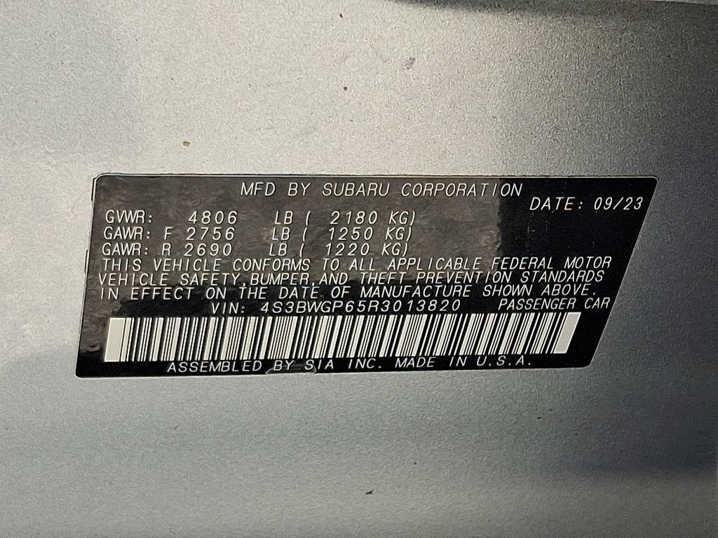 Certified 2024 Subaru Legacy Touring XT AWD/4WD image 28