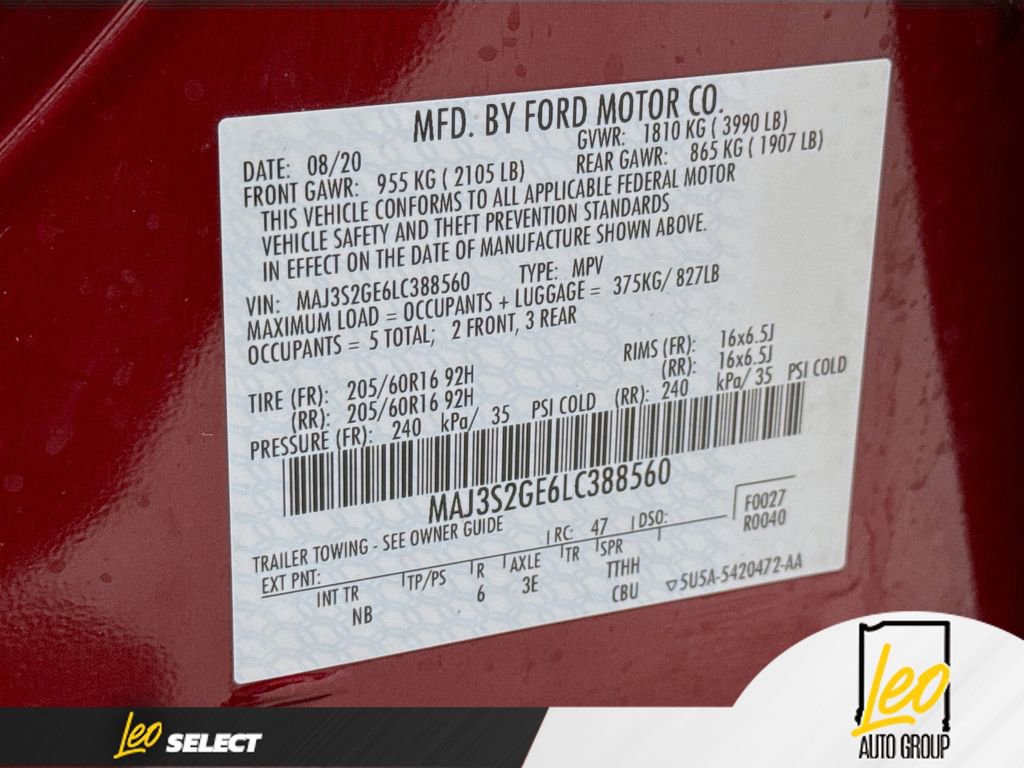 Used 2020 Ford EcoSport SE w/ SE Convenience Package image 31