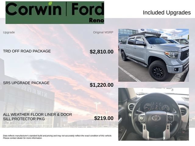 Used 2018 Toyota Tundra SR5 w/ TRD Off Road Package AWD/4WD image 8