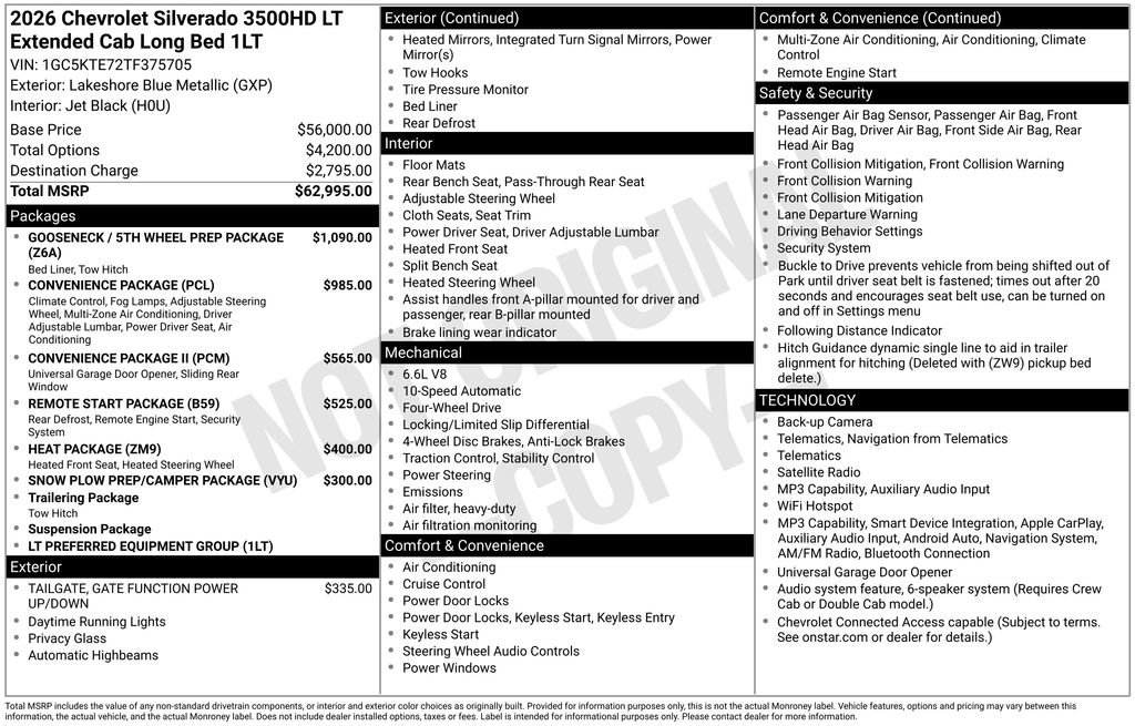 New 2026 Chevrolet Silverado 3500 LT AWD/4WD image 6