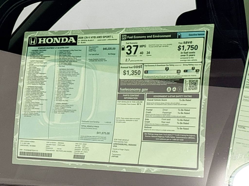 New 2026 Honda CR-V Sport-L image 24