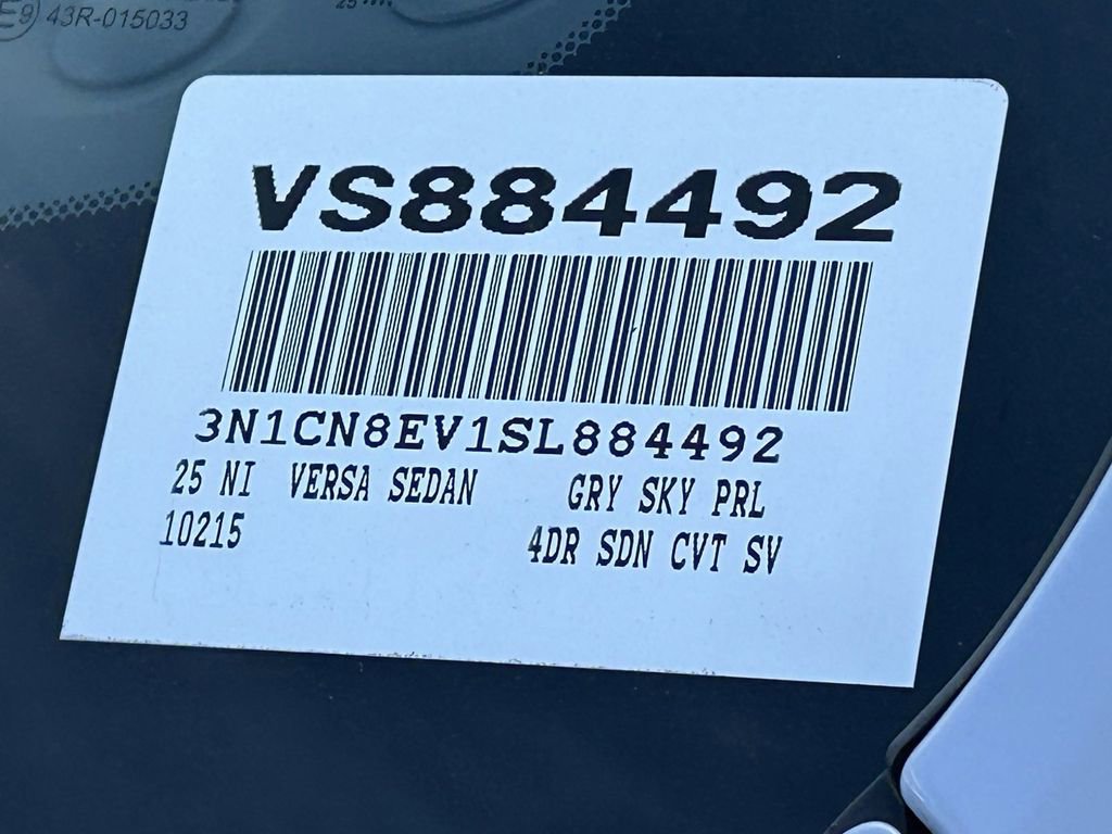 New 2025 Nissan Versa SV w/ Trunk Package image 20