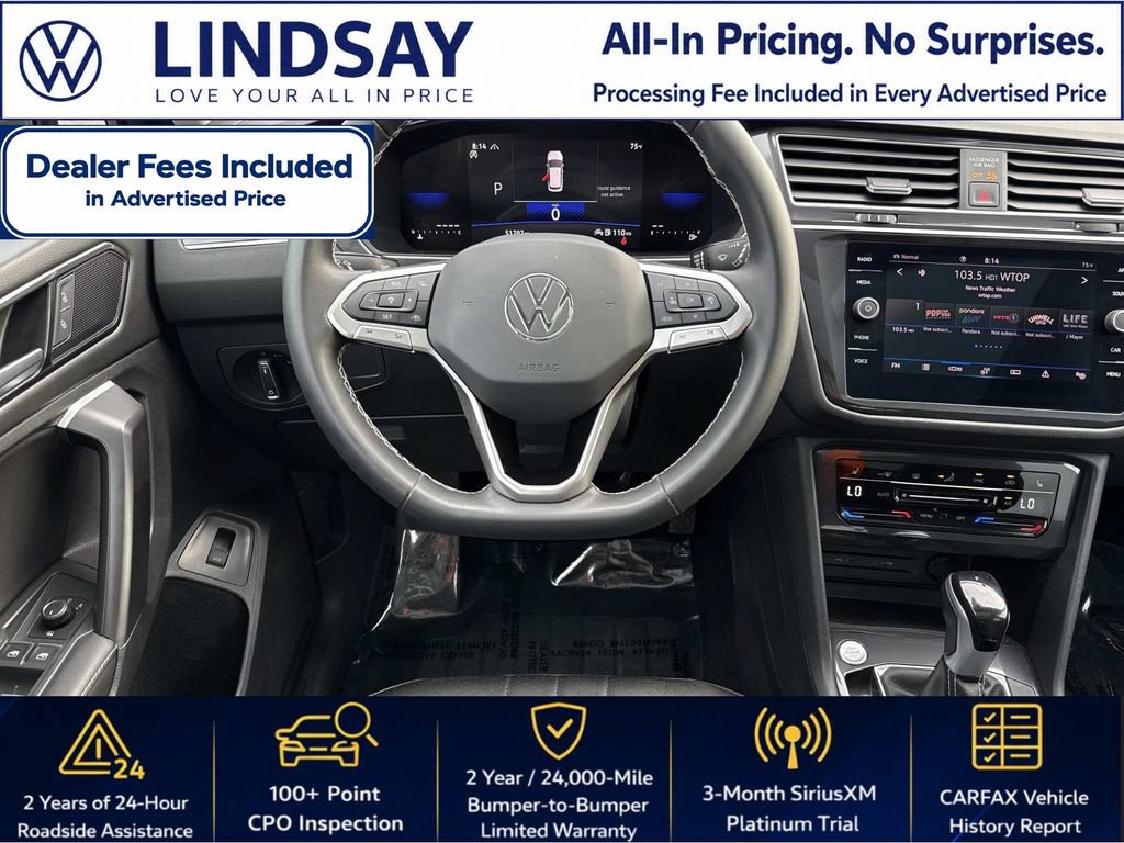 Used 2024 Volkswagen Tiguan SE w/ Panoramic Sunroof Package AWD/4WD image 14