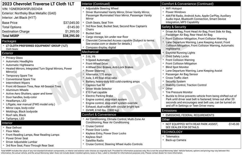 Used 2023 Chevrolet Traverse LT image 6