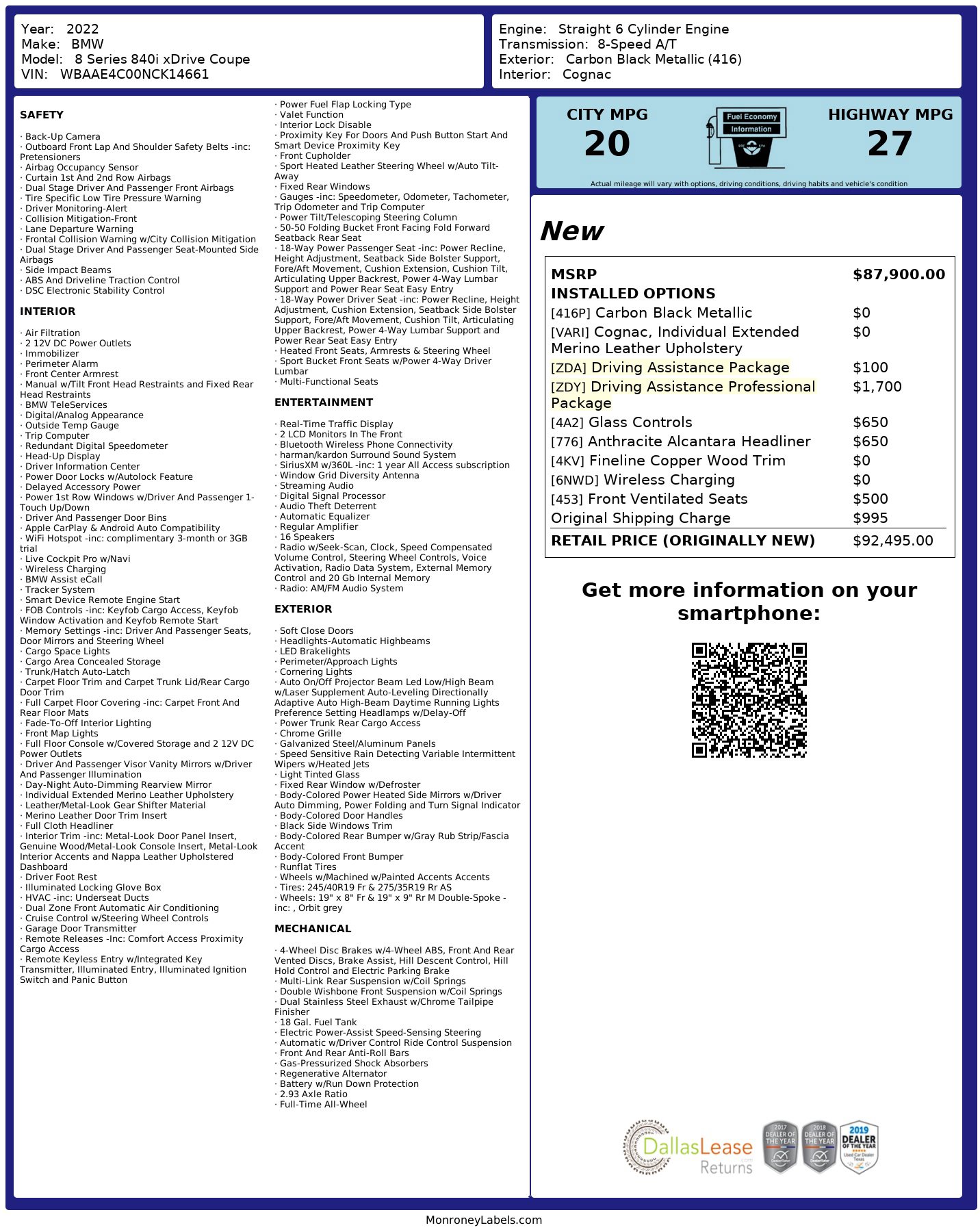 Used 2022 BMW 840i xDrive Coupe image 3