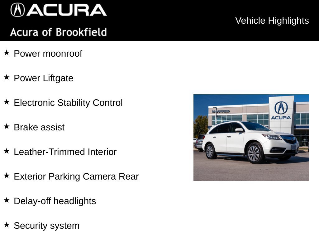 Used 2015 Acura MDX w/ Technology Package AWD/4WD image 16
