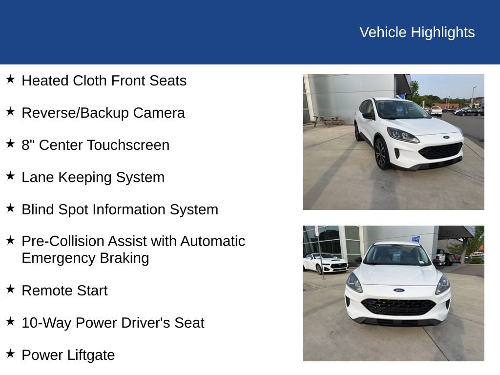 Certified 2021 Ford Escape SE w/ SE Sport Appearance Package image 32