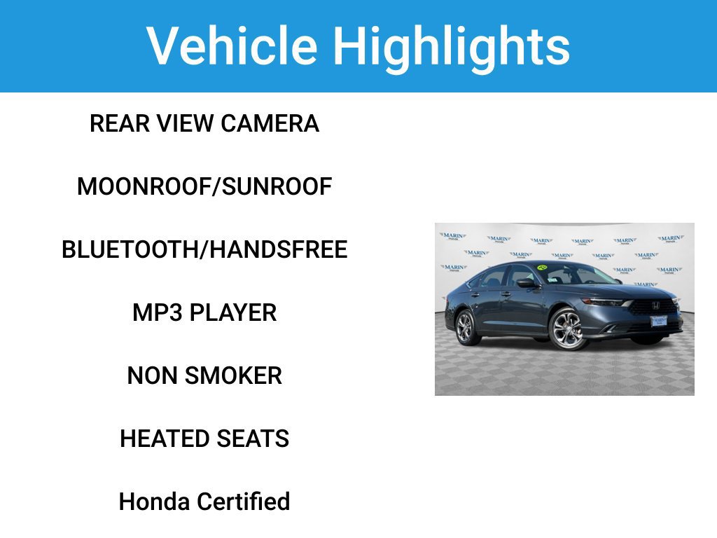 Certified 2023 Honda Accord EX image 7