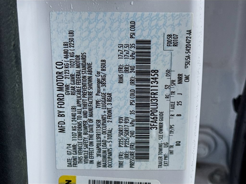 Used 2015 Ford Fusion SE w/ Equipment Group 502A FWD image 41