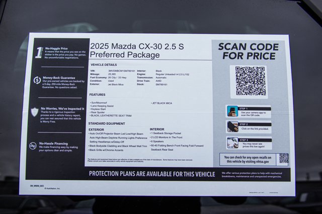 Used 2025 MAZDA CX-30 AWD 2.5 S w/ Preferred Package image 28