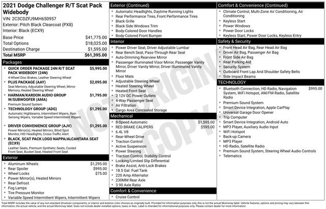 Used 2021 Dodge Challenger R/T Scat Pack RWD image 38