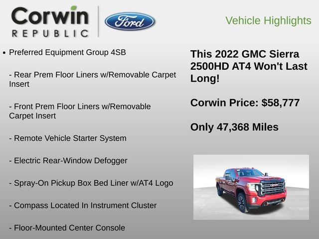 Used 2022 GMC Sierra 2500 AT4 w/ AT4 Premium Plus Package image 12