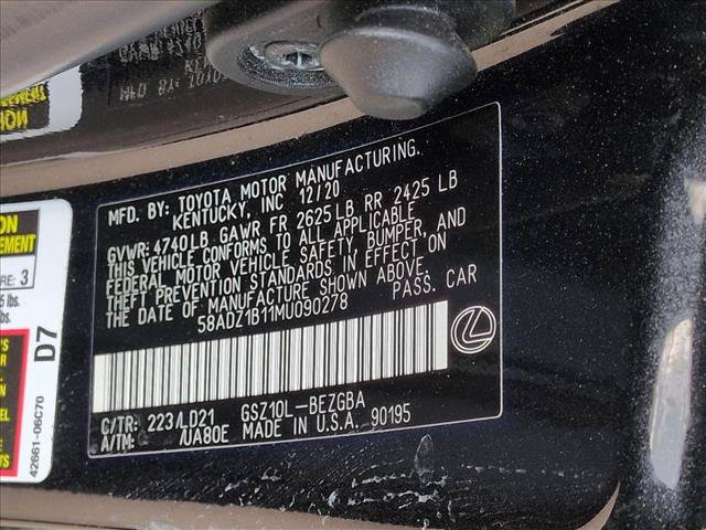 Used 2021 Lexus ES 350 w/ Premium Package FWD image 24