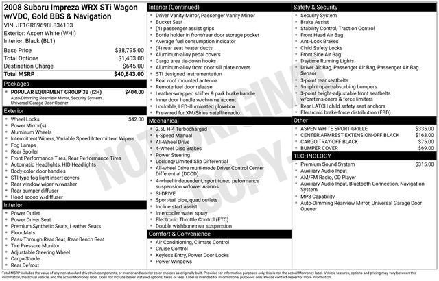 Used 2008 Subaru Impreza WRX STI w/ Popular Equipment Group 3B image 21