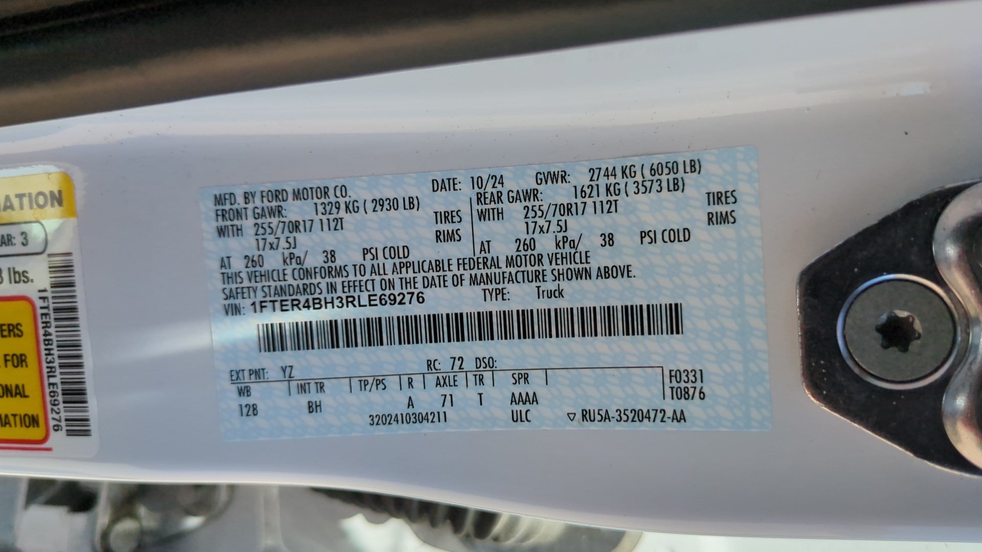 Used 2024 Ford Ranger XL w/ Trailer Tow Package RWD image 34