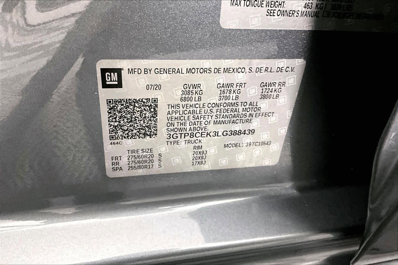 Used 2020 GMC Sierra 1500 Elevation w/ Elevation Value Package RWD image 36