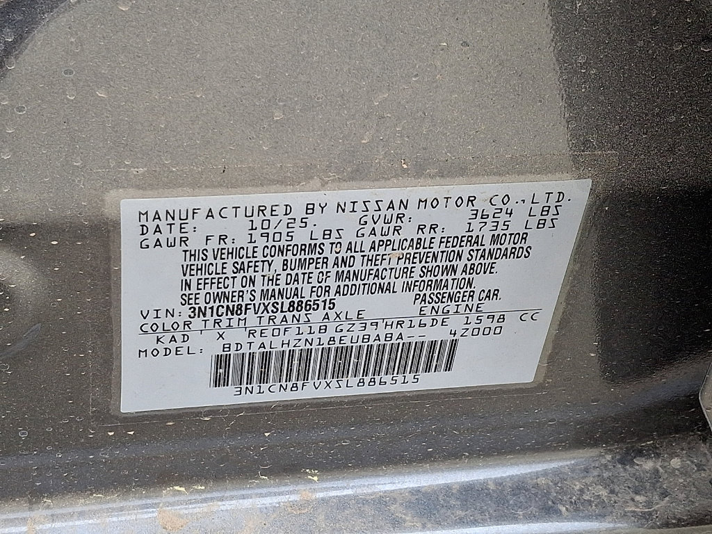 New 2025 Nissan Versa SR FWD image 10