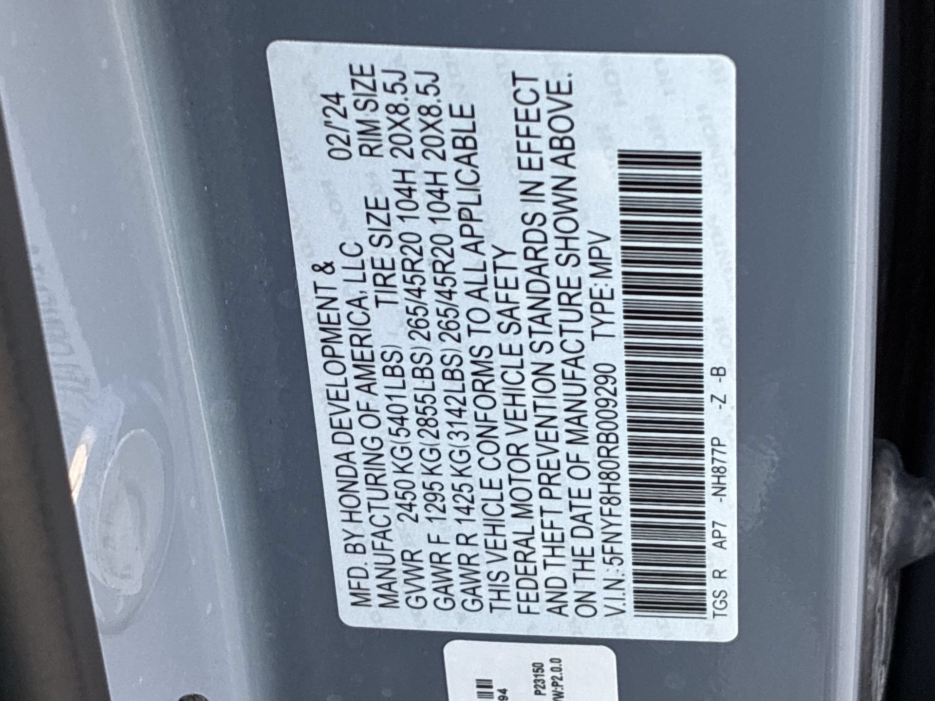 Certified 2024 Honda Passport Black Edition image 40