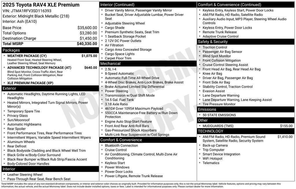 New 2025 Toyota RAV4 XLE Premium w/ Weather Package image 33