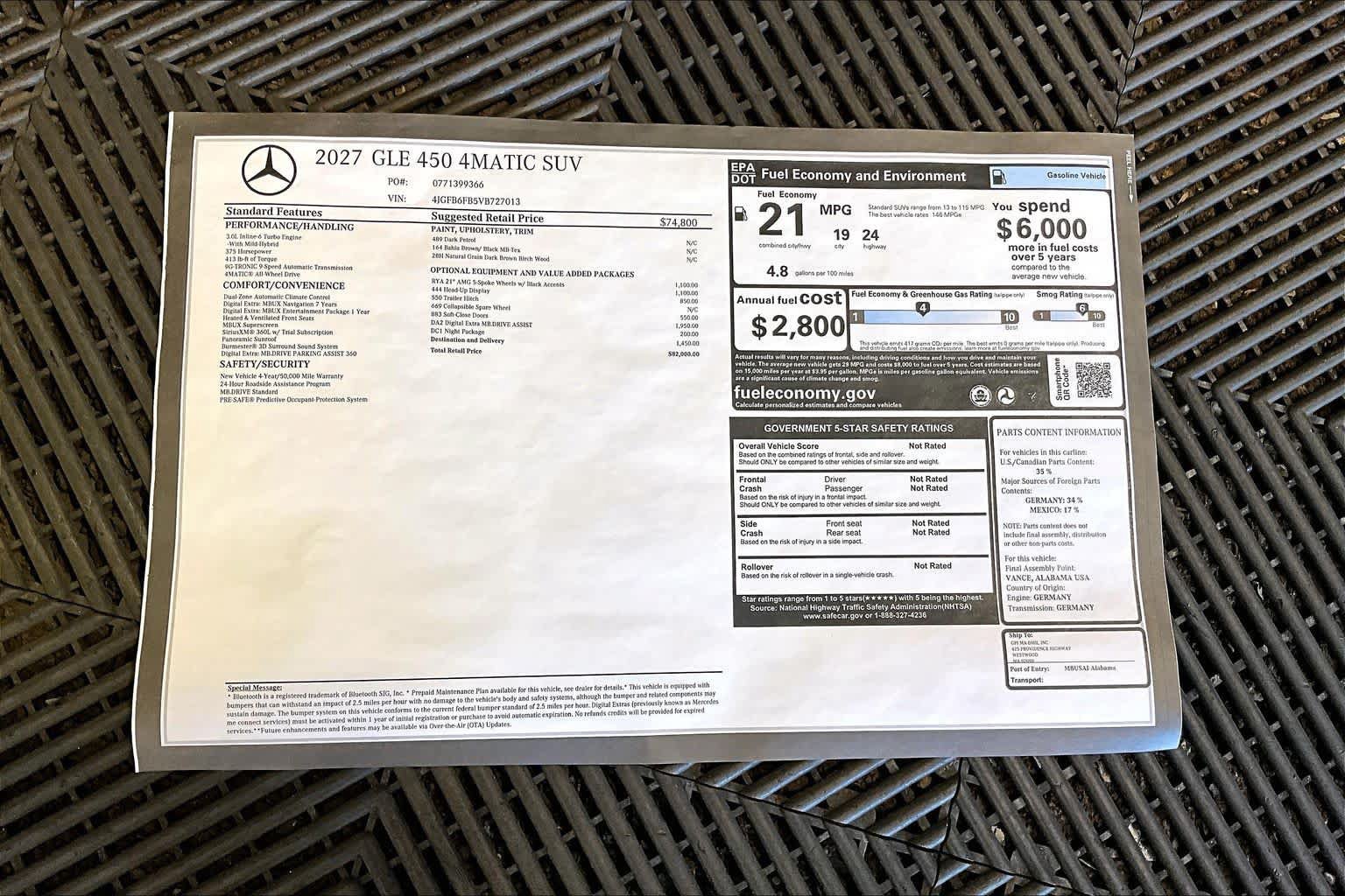 New 2027 Mercedes-Benz GLE 450 4MATIC image 18